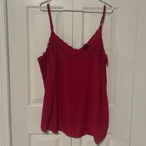 Torrid Georgette Scalloped Neck Swing Tank Size 2